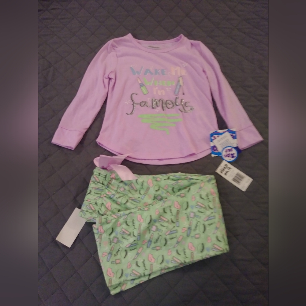 Sleep On It Kids Pajama Set - Lavender and Mint